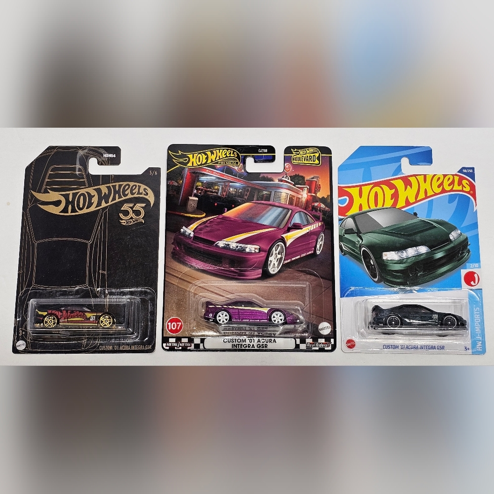 *Special Offer* Hot Wheels Premium JDM Acura/Honda Integra Bundle